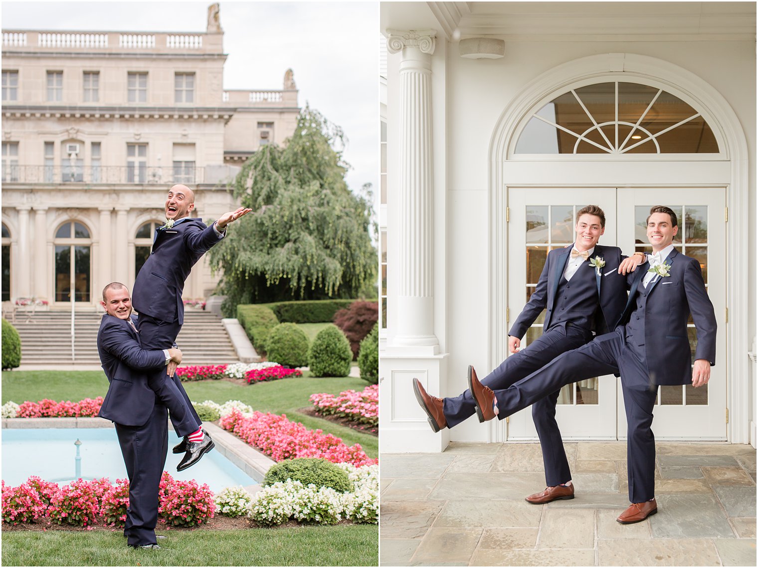 Silly groomsman photos