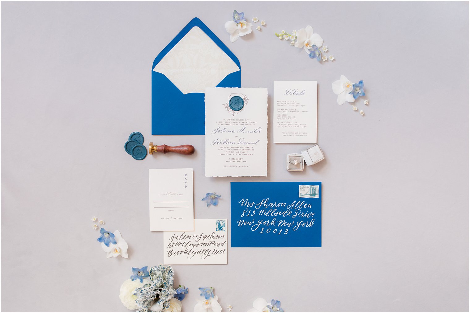 Wedding stationery in Pantone color of the year by Lace and Belle