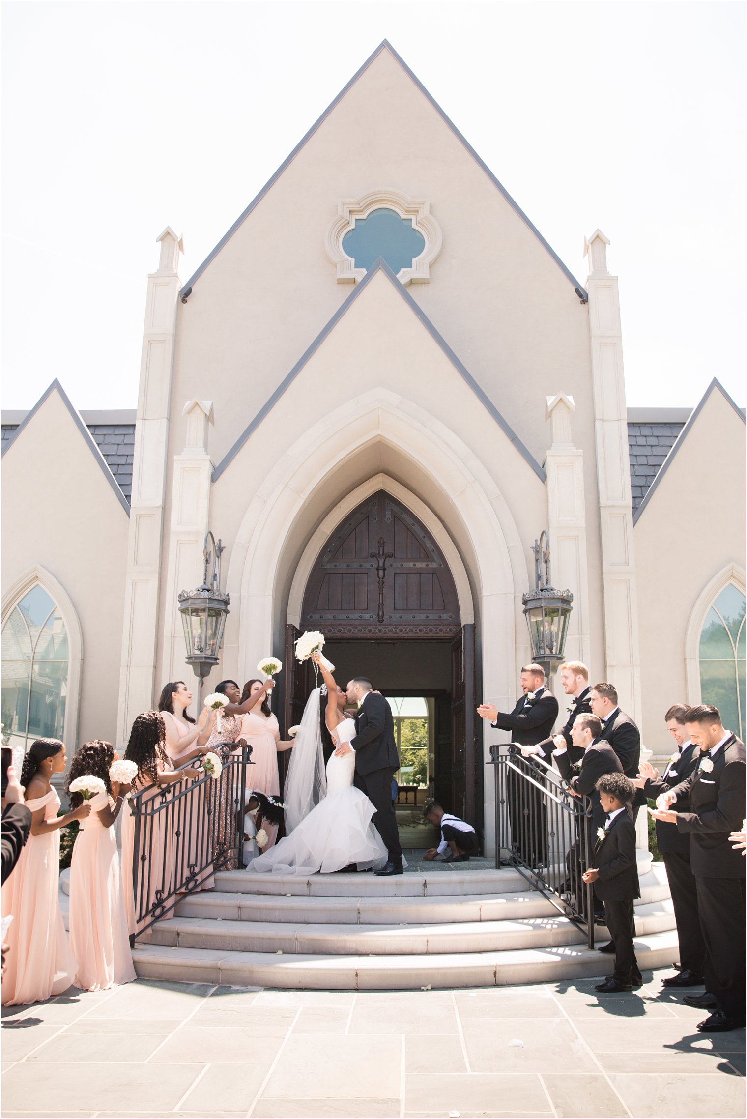 Wedding ceremony exit | Biracial Wedding at Park Chateau Estate