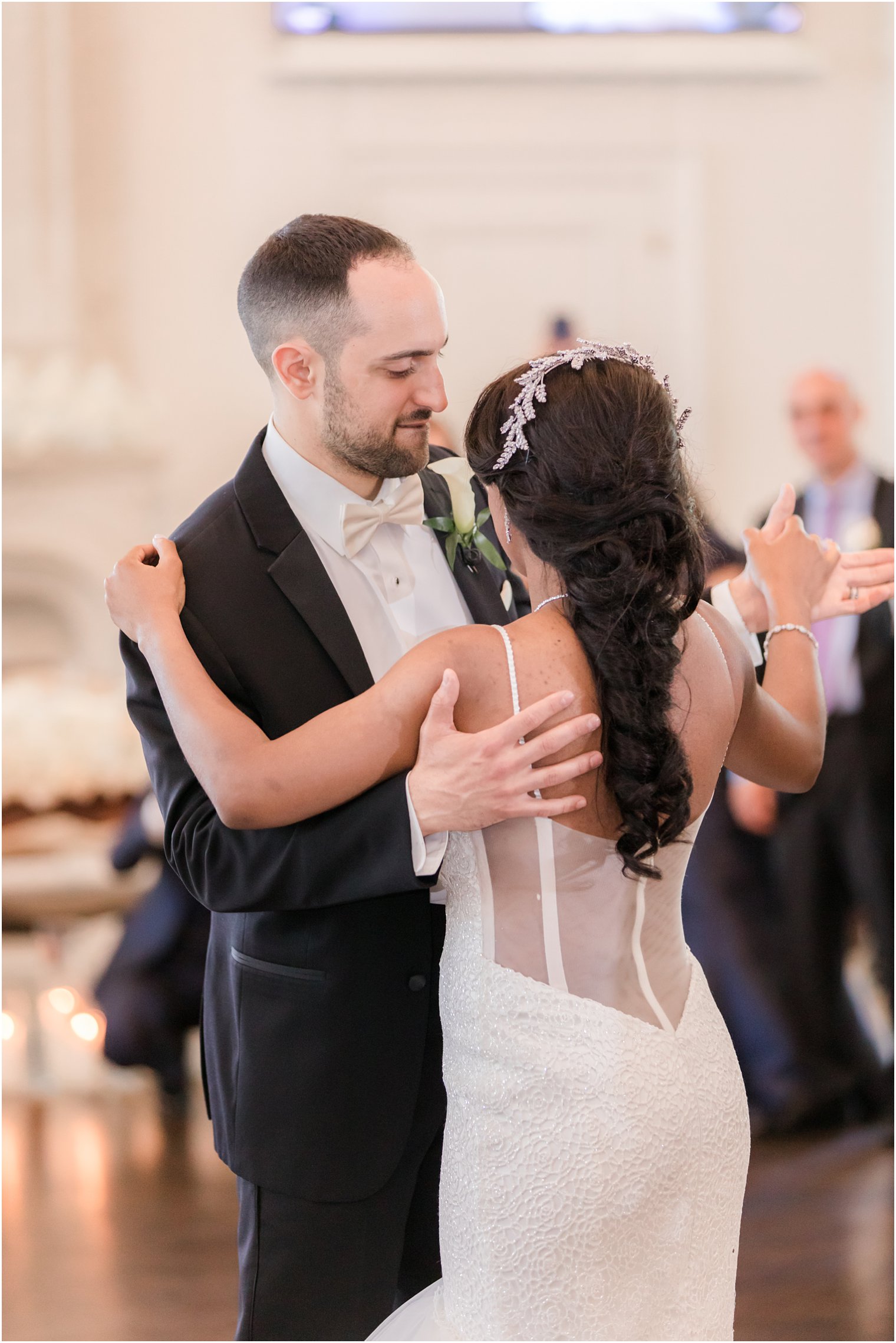 Bride and groom dancing at Park Chateau Estate