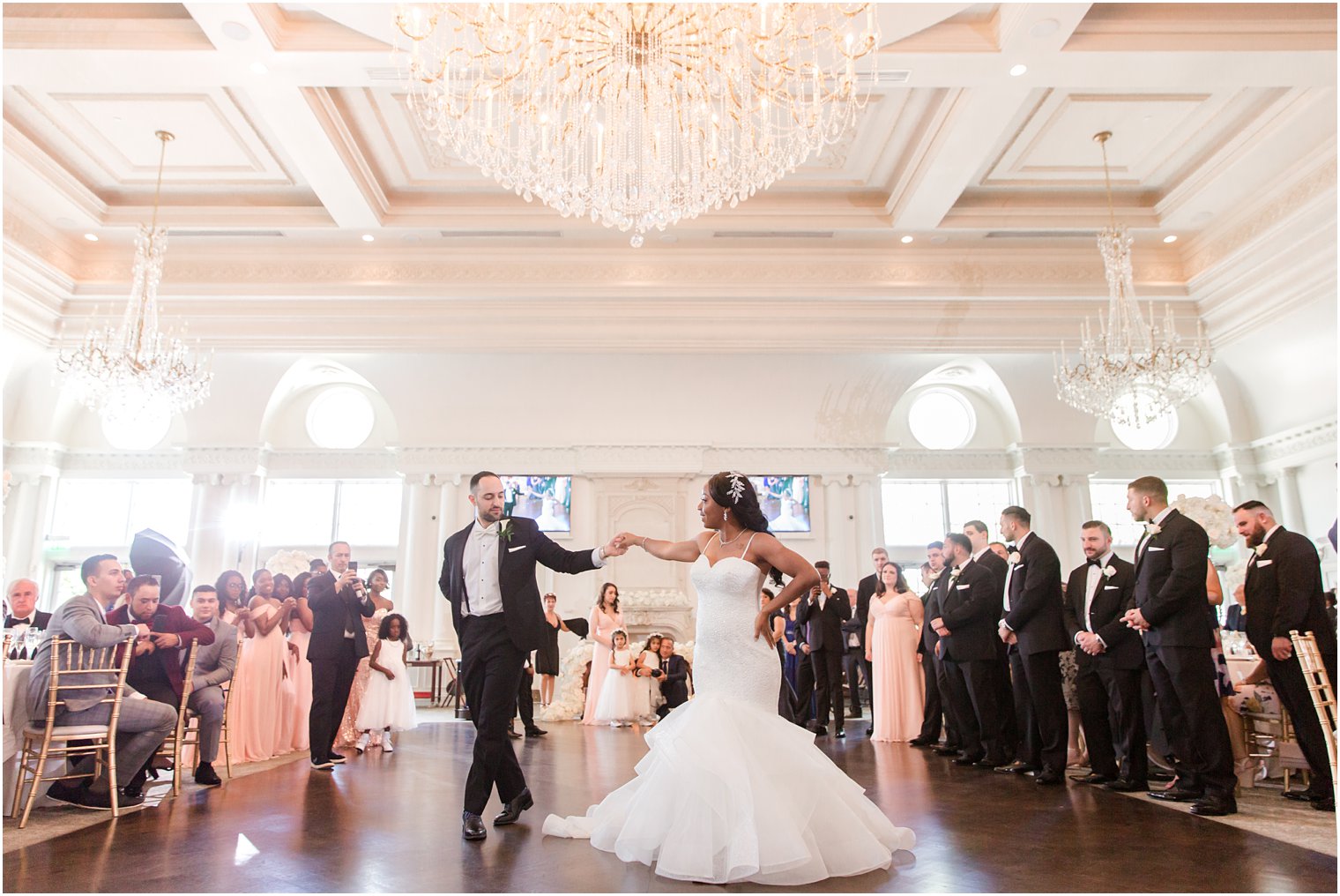 Bride and groom first dance at Park Chateau Estate