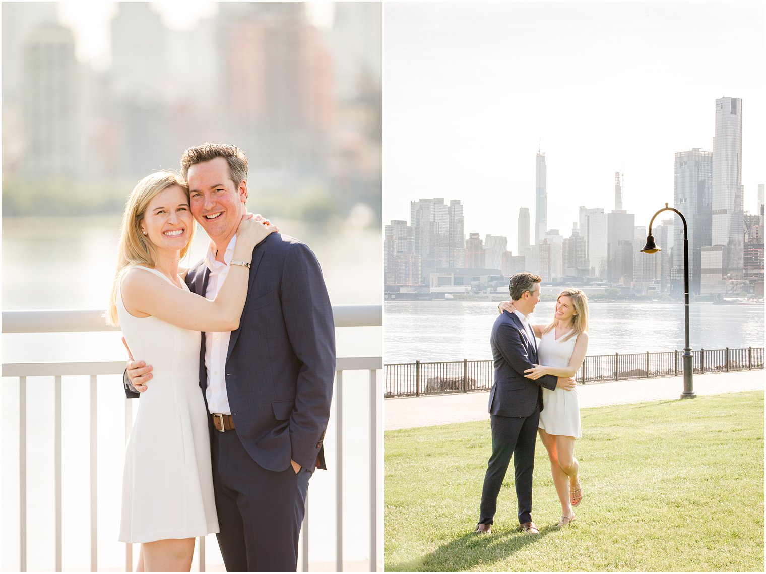 Hoboken Rooftop Engagement by Idalia Photography