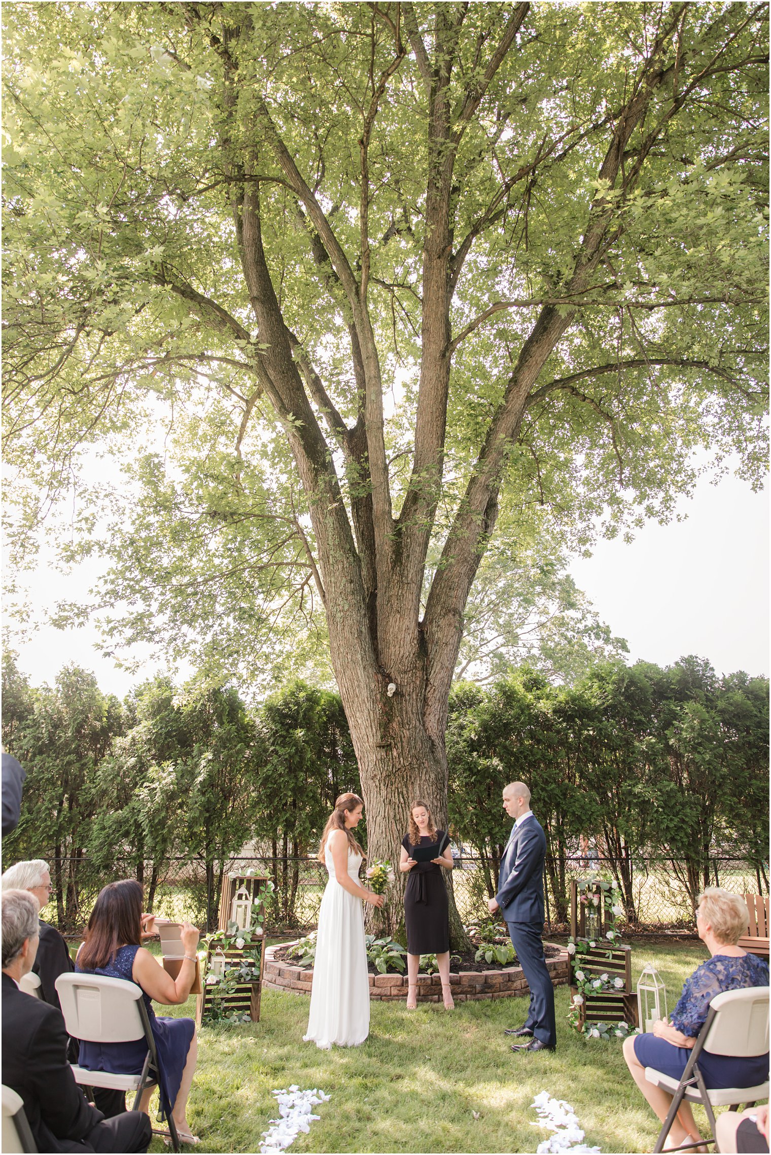 NJ backyard wedding by Idalia Photography