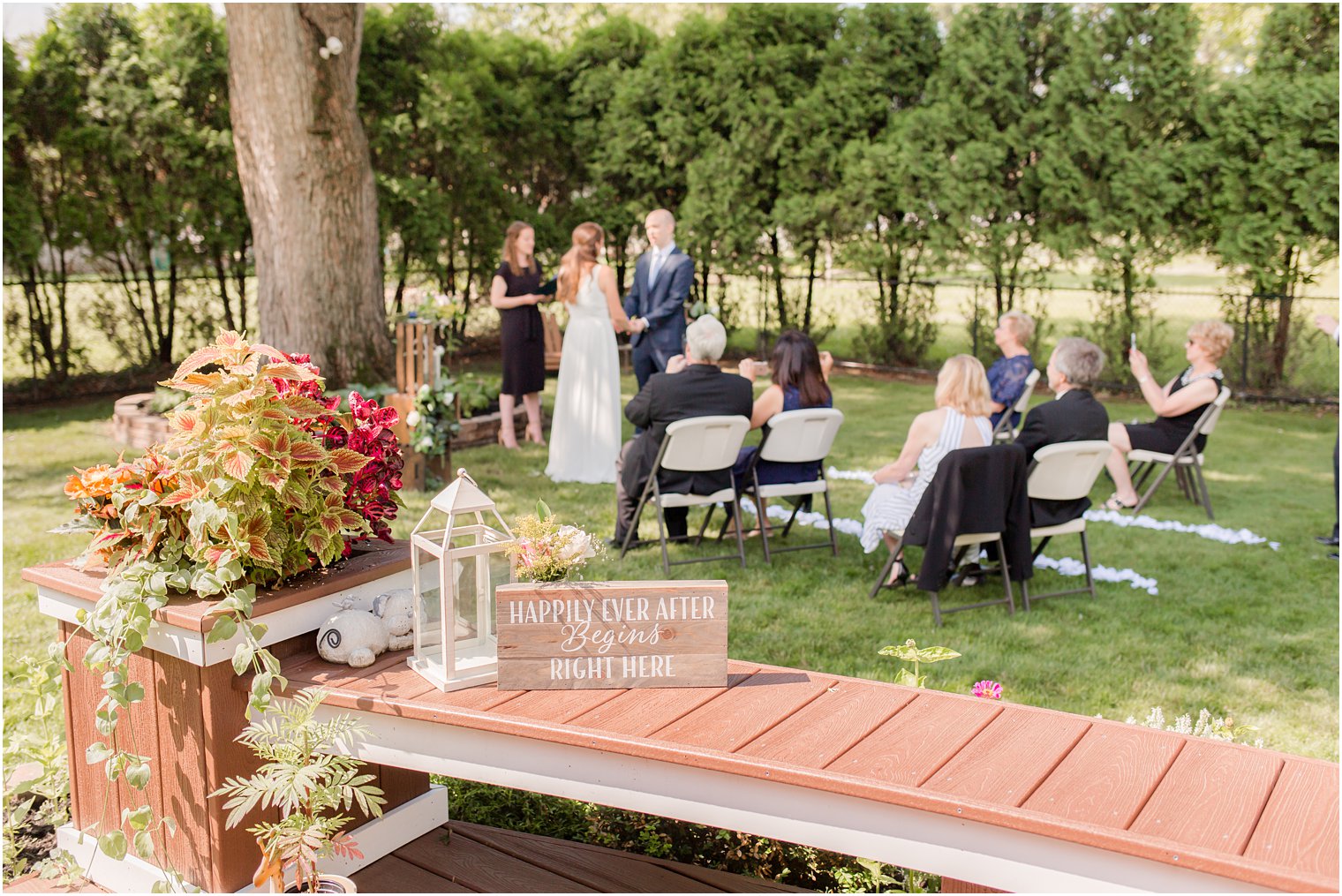 NJ backyard wedding by Idalia Photography