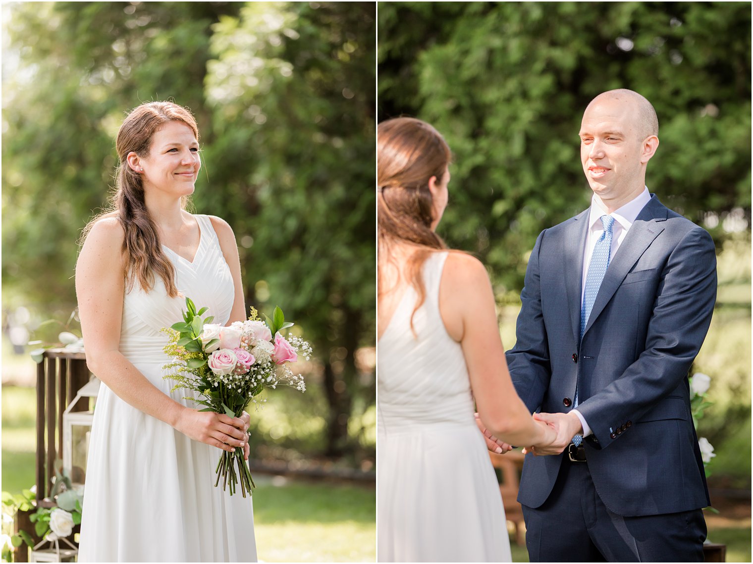 NJ backyard wedding by Idalia Photography