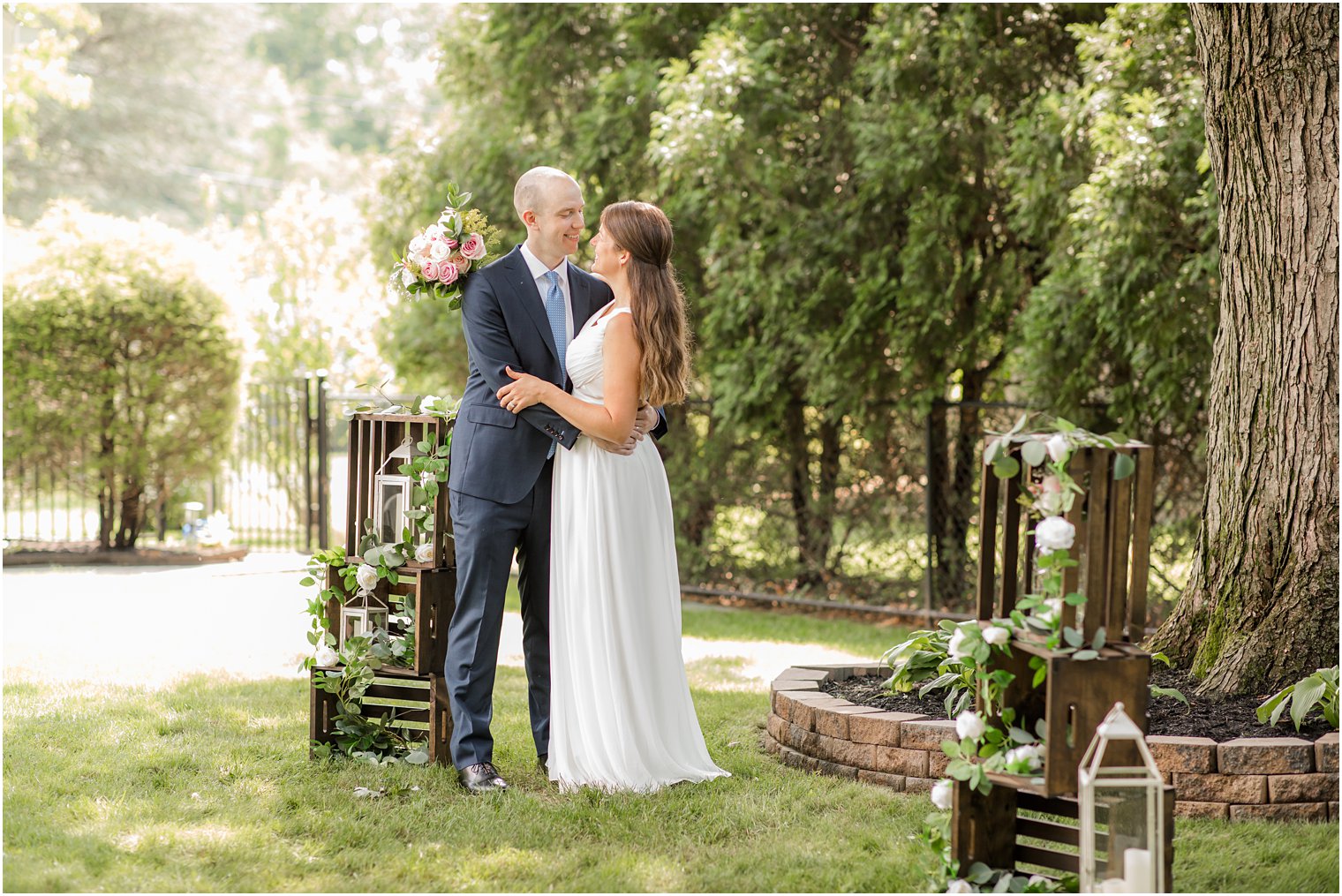 NJ backyard wedding by Idalia Photography