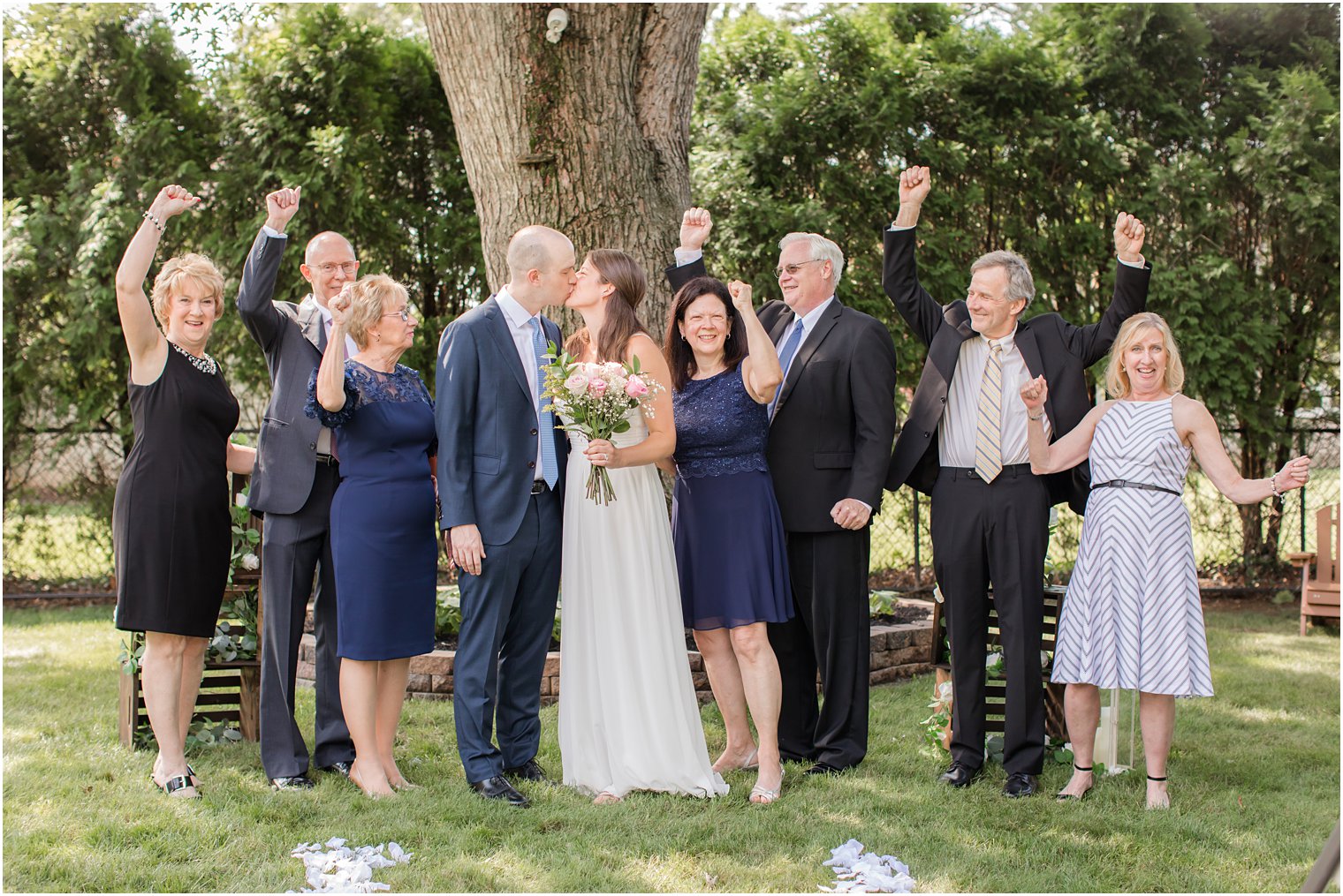 NJ backyard wedding by Idalia Photography