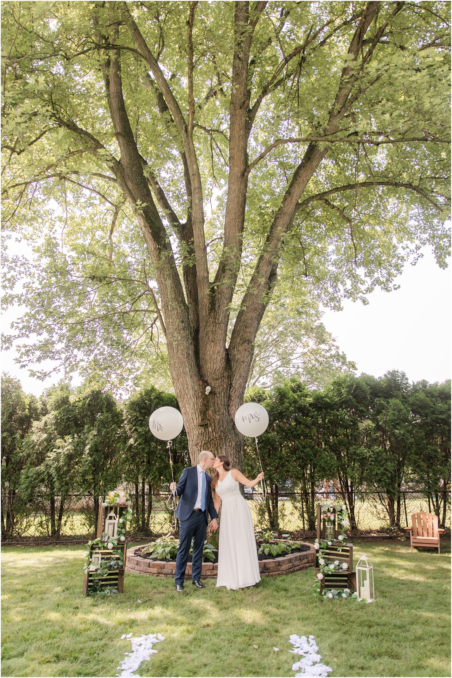 NJ backyard wedding by Idalia Photography