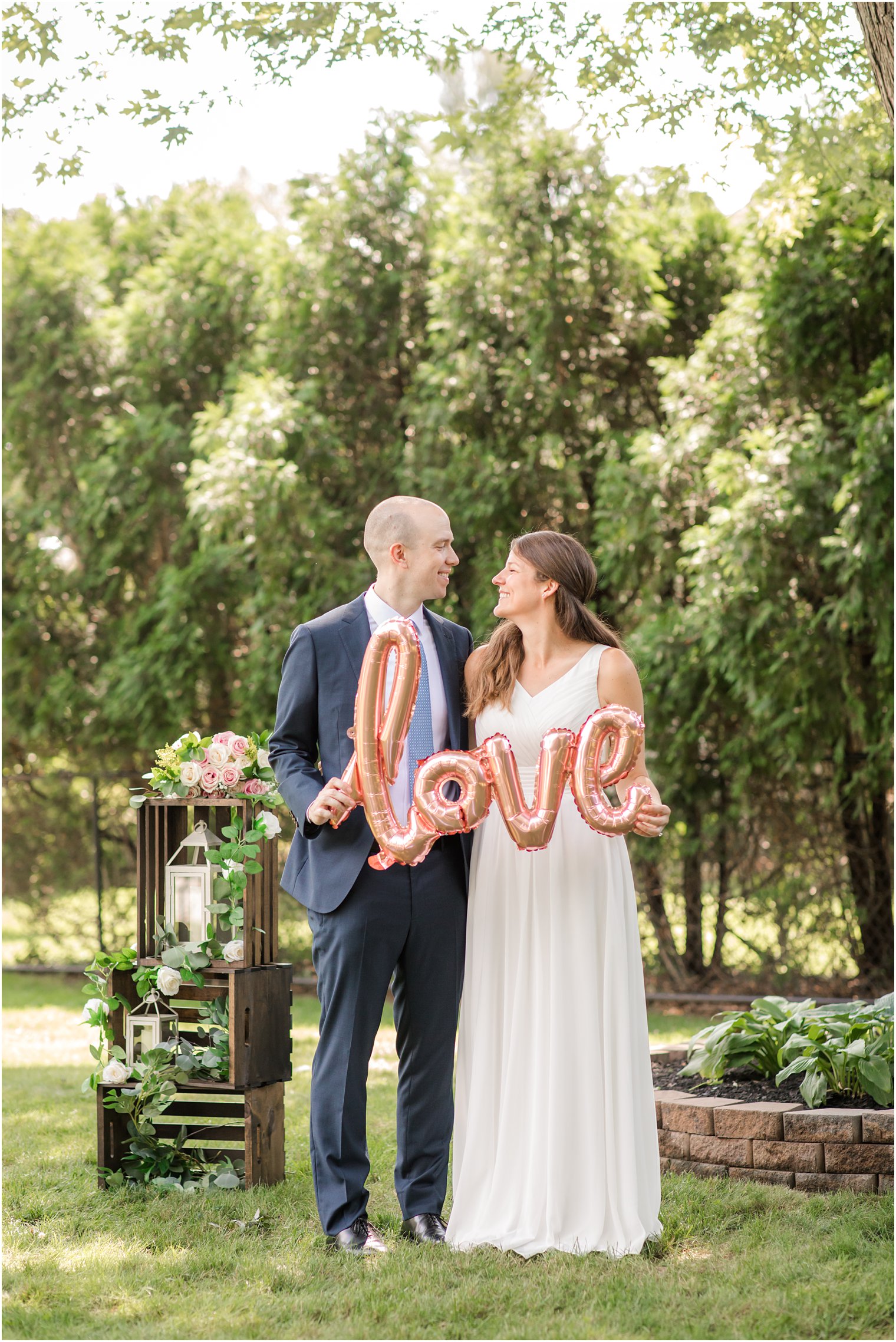 NJ backyard wedding by Idalia Photography