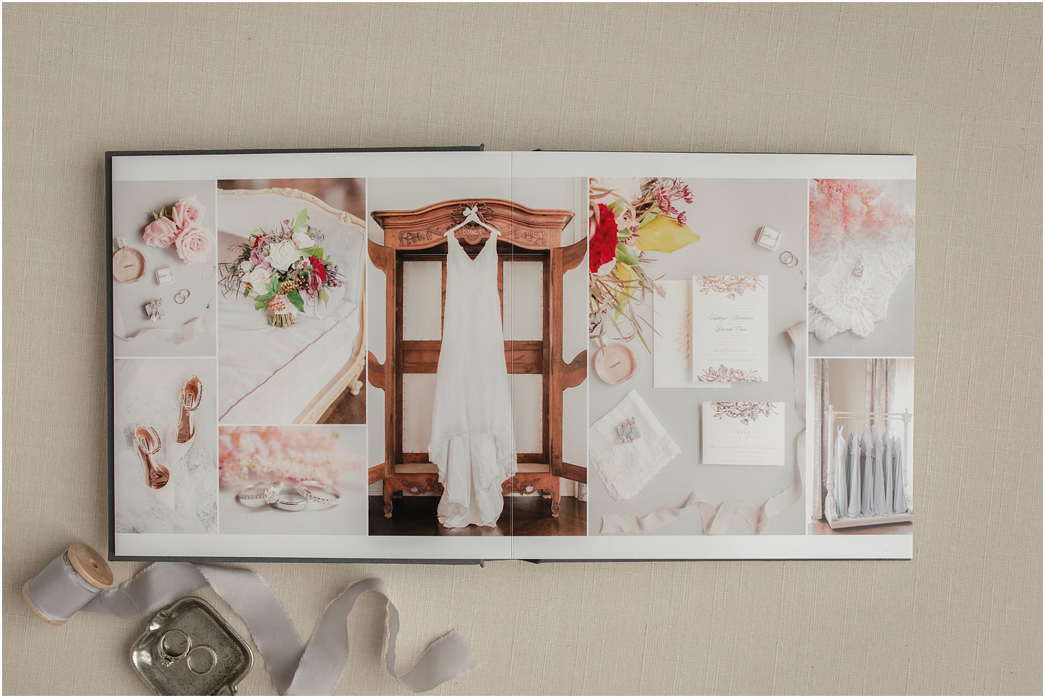 Linen Album for a Summer Wedding at Park Chateau Estate by Idalia Photography