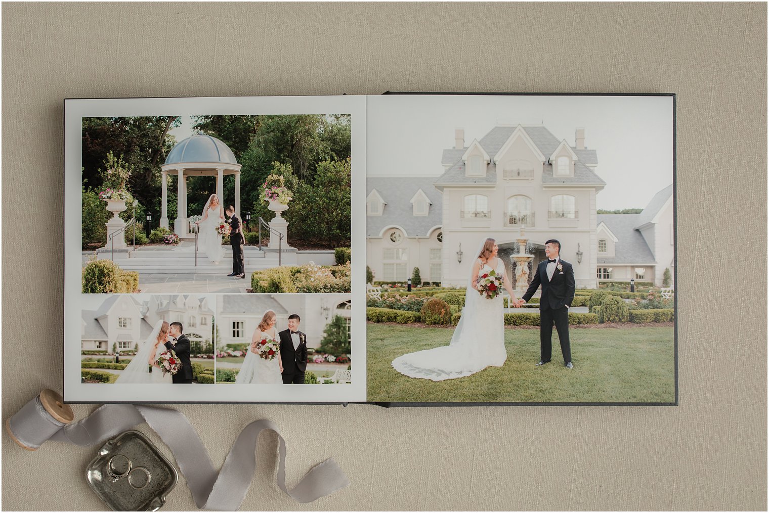Linen Album for a Summer Wedding at Park Chateau Estate by Idalia Photography