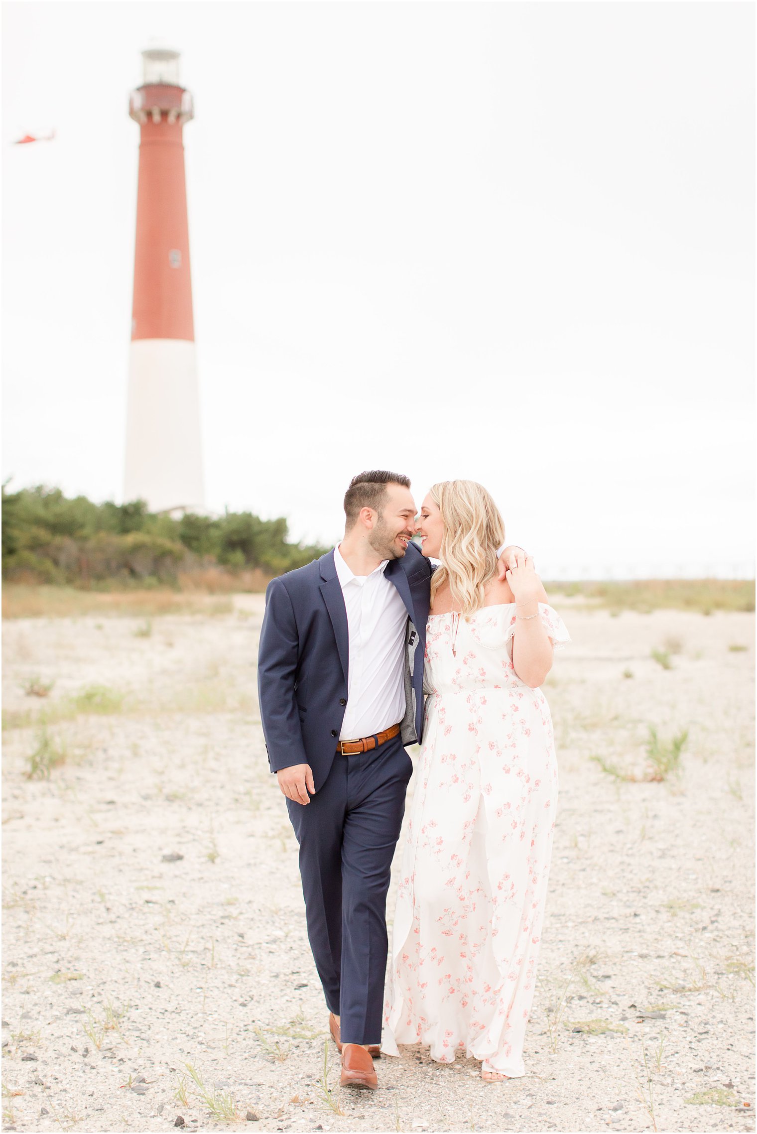 engagement session at Barnegat Light