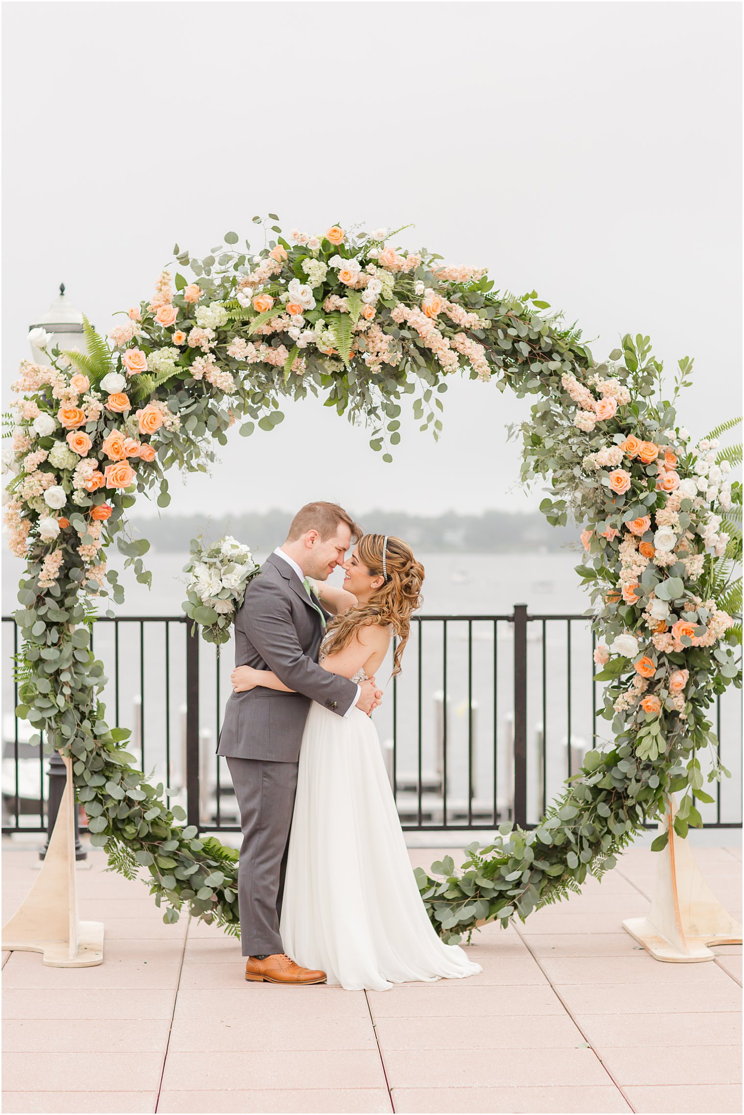 Molly Pitcher Inn wedding ceremony wreath by Craig Kiely and Darryn Murphy Designs