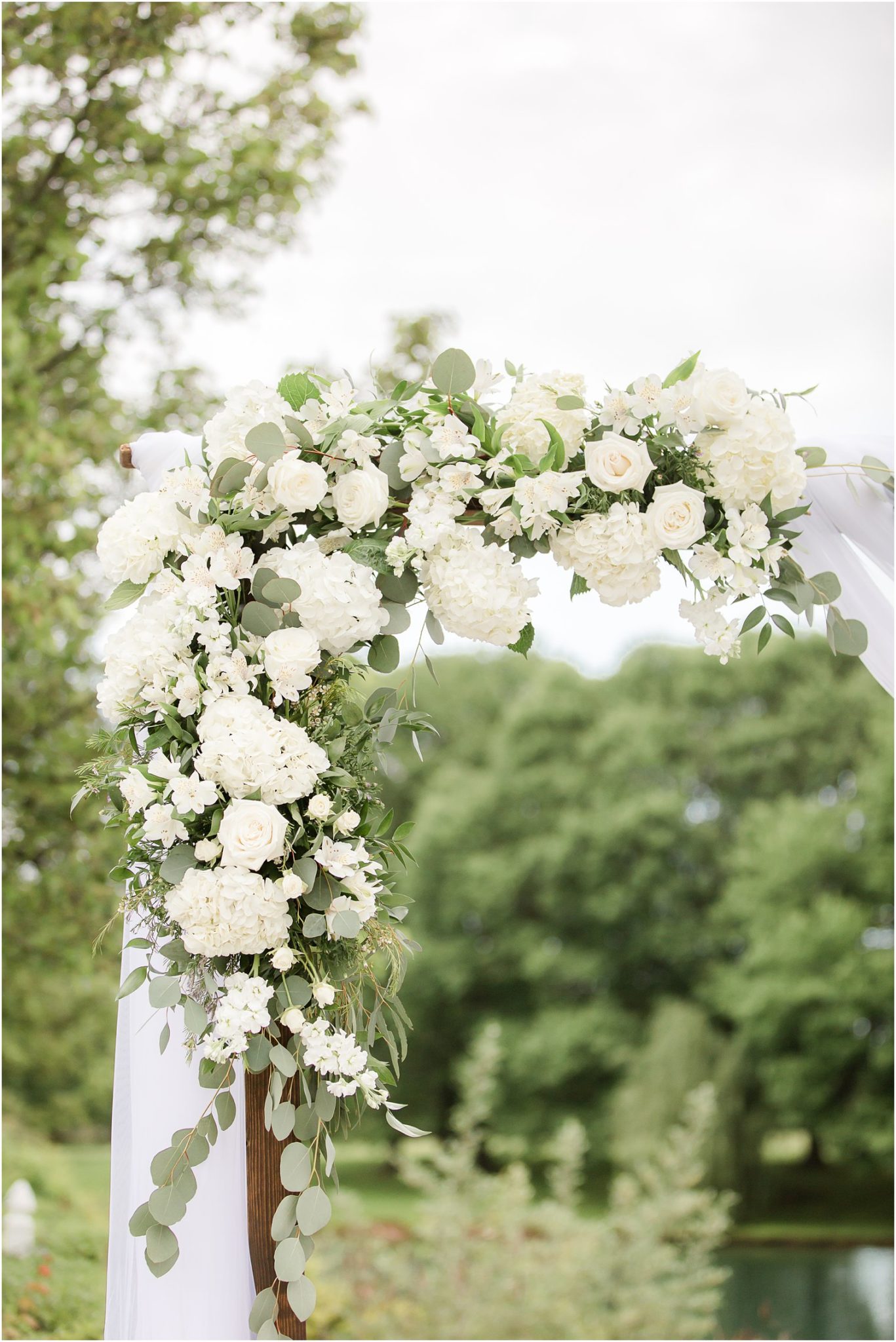 Wedding Ceremony Floral Inspiration NJ Wedding Photographer Idalia