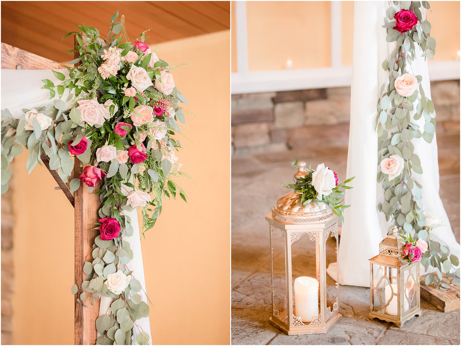 Ceremony arch by Pink Dahlia Floral and Event Design