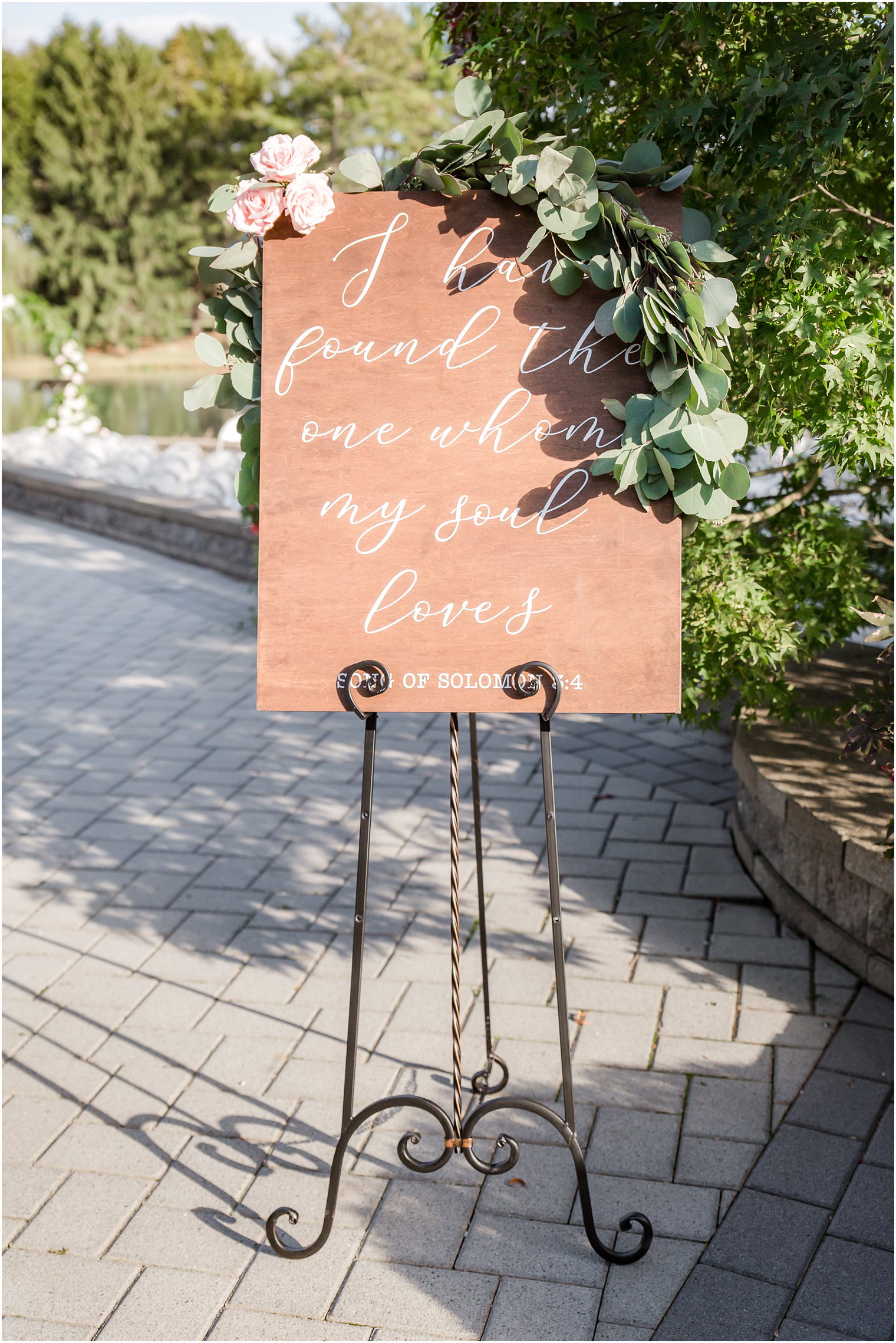 Wedding signage by Bespoke Floral and Design. 