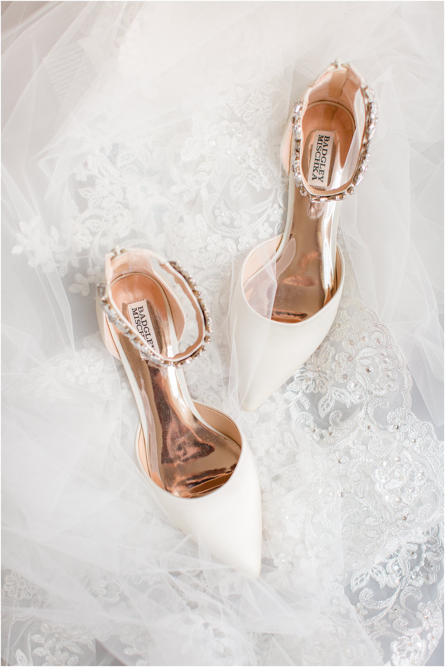 Badgley Mischka bridal flats