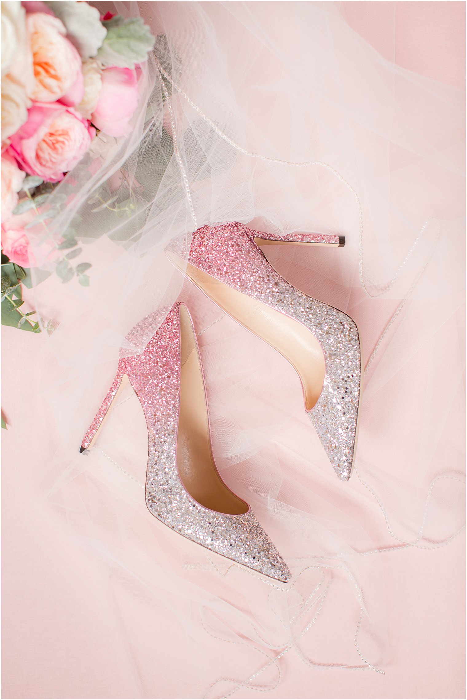 Pink sequin Jimmy Choo shoes