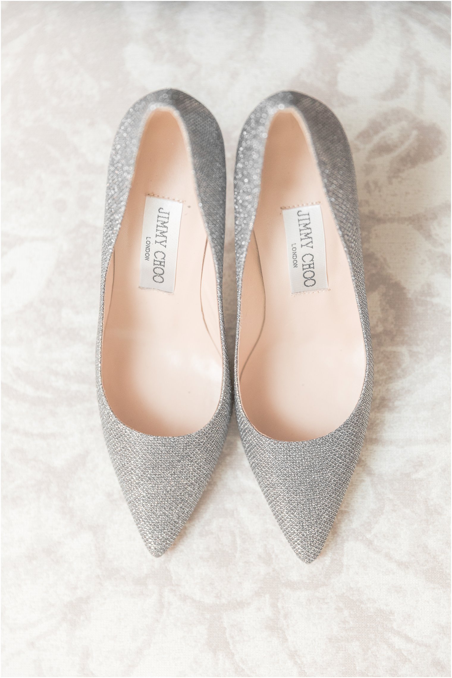 Silver Jimmy Choo shoes