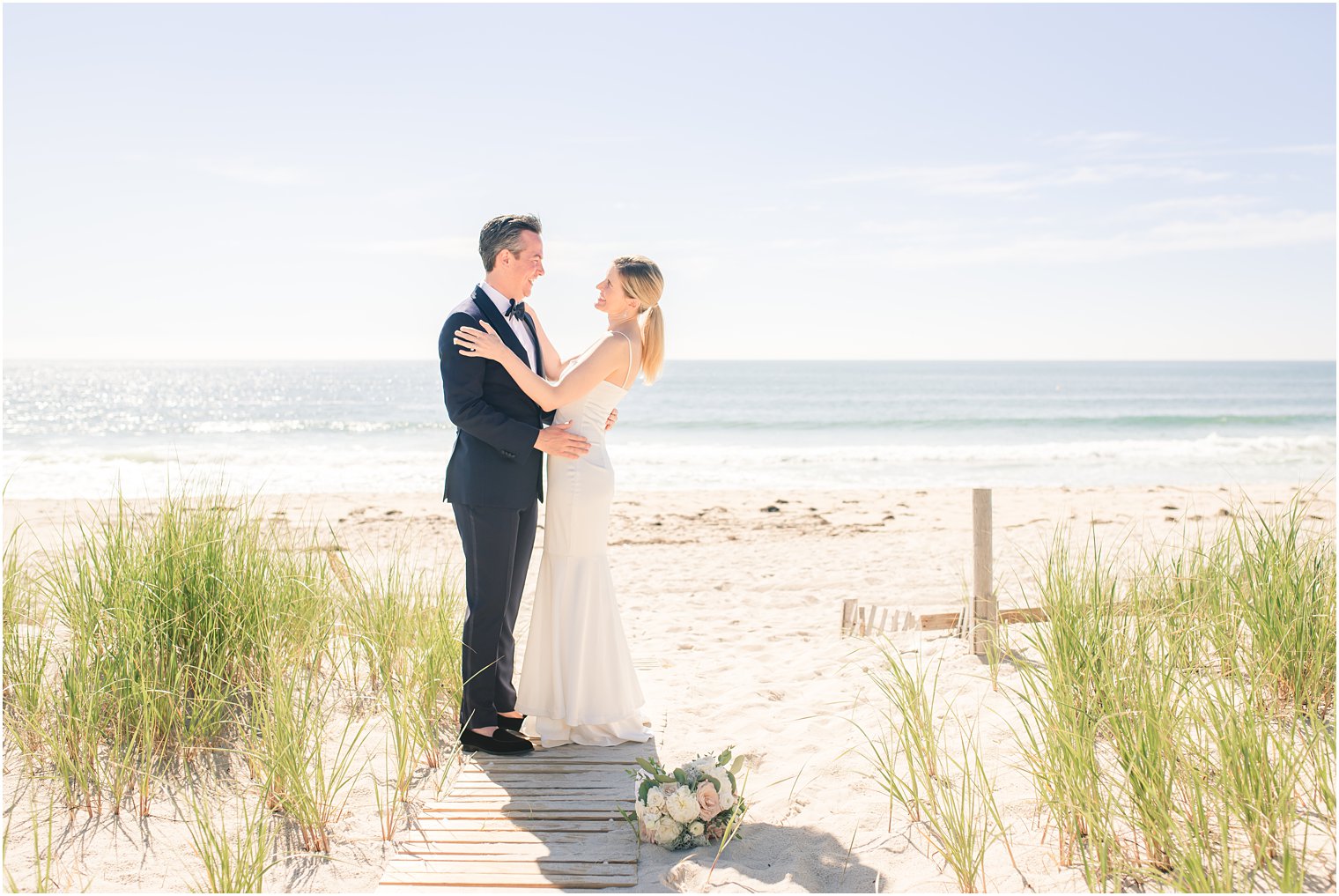 bride and groom photos on LBI