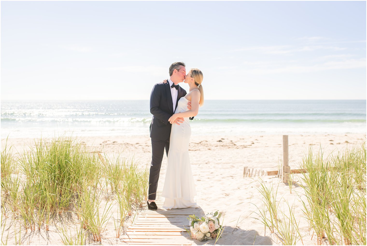 bride and groom photos on LBI