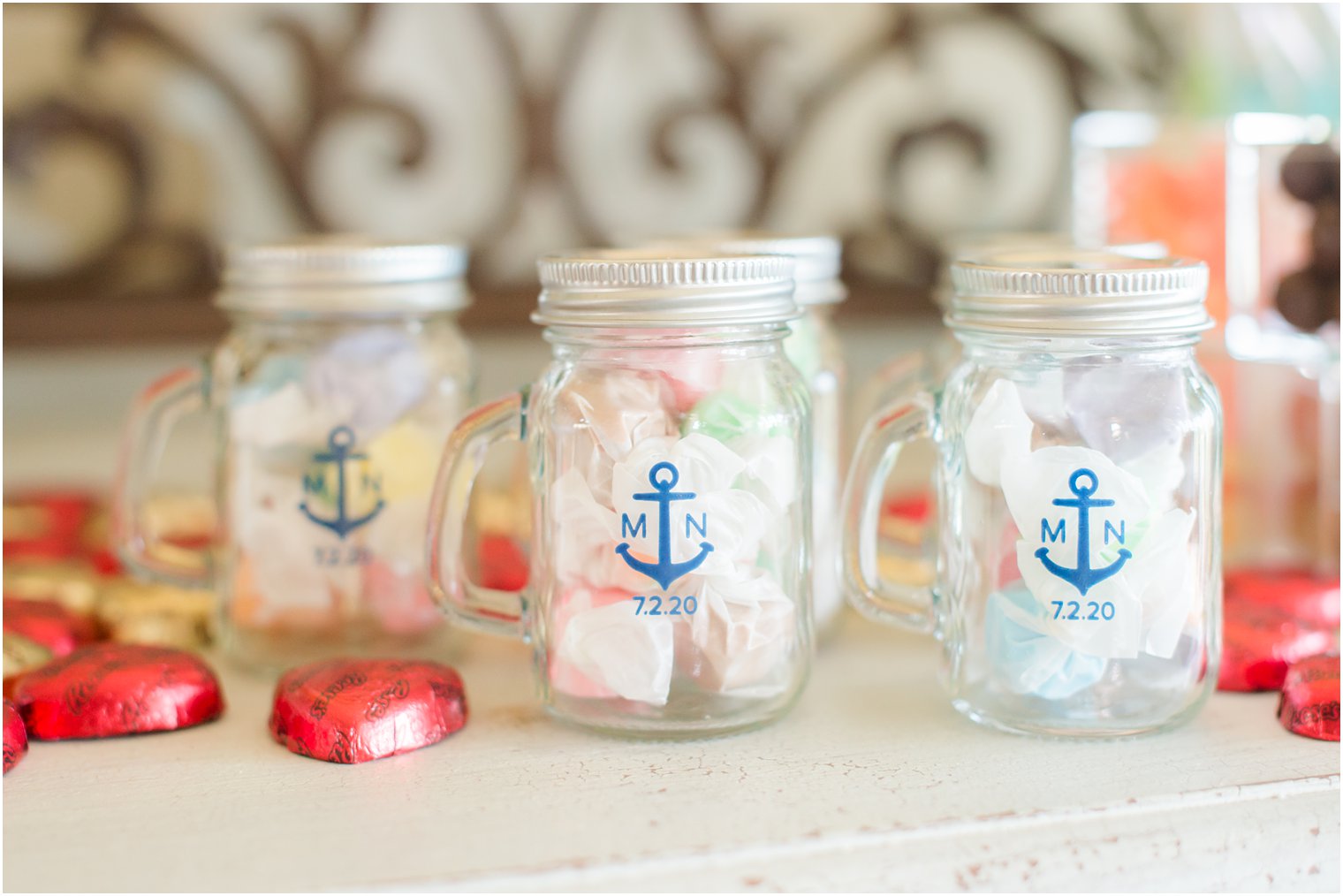 Wedding favors in Ball jugs