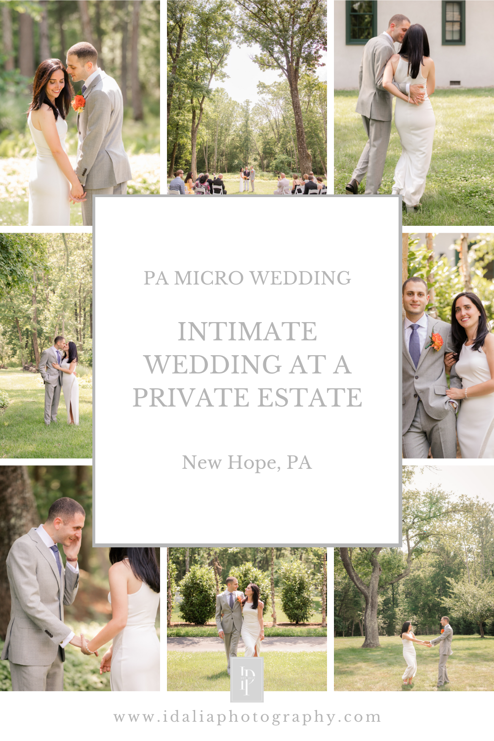 Micro Wedding in New Hope, PA by Idalia Photography