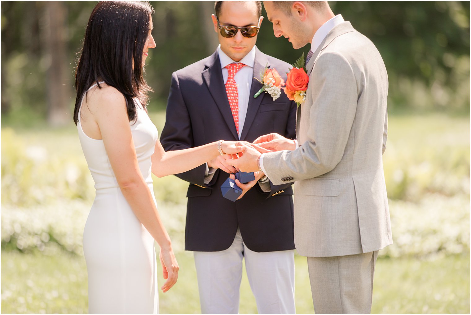 Exchange of rings | Micro wedding during COVID-19