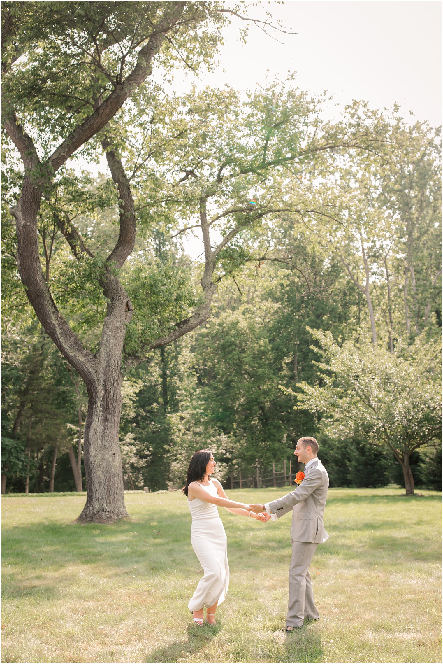 Bride and groom dancing during intimate wedding during COVID-19 | Micro wedding in New Hope PA