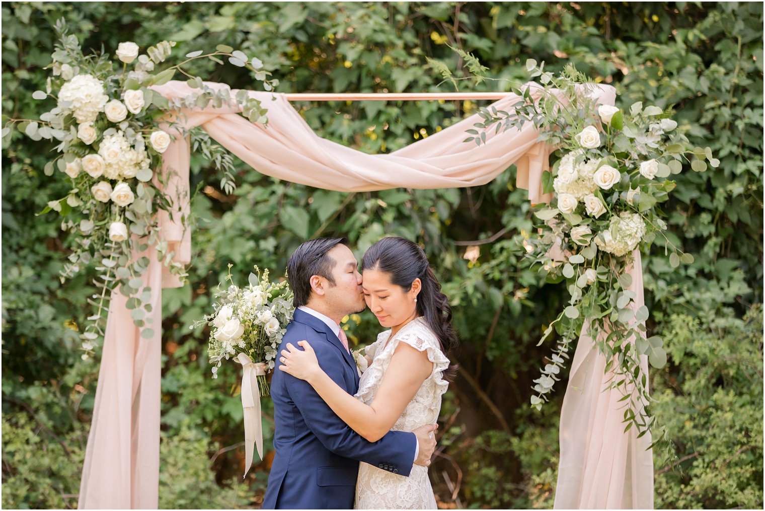 NJ Intimate Wedding with a Gorgeous Arch by Idalia Photography