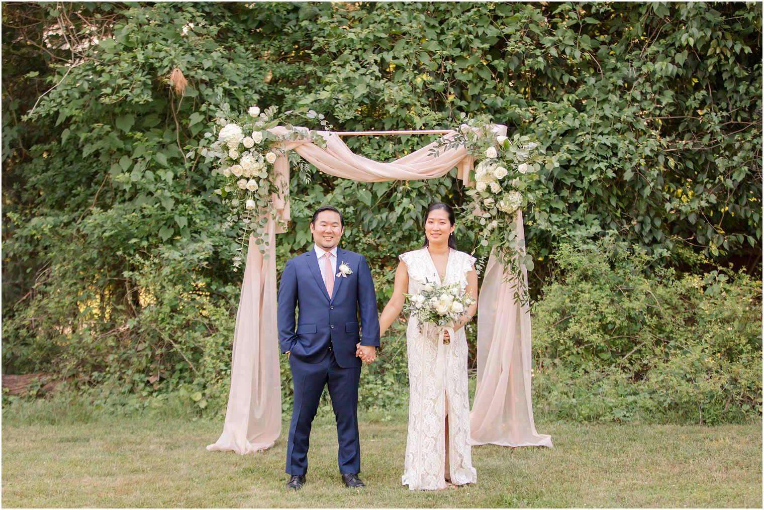 NJ Intimate Wedding with a Gorgeous Arch by Idalia Photography