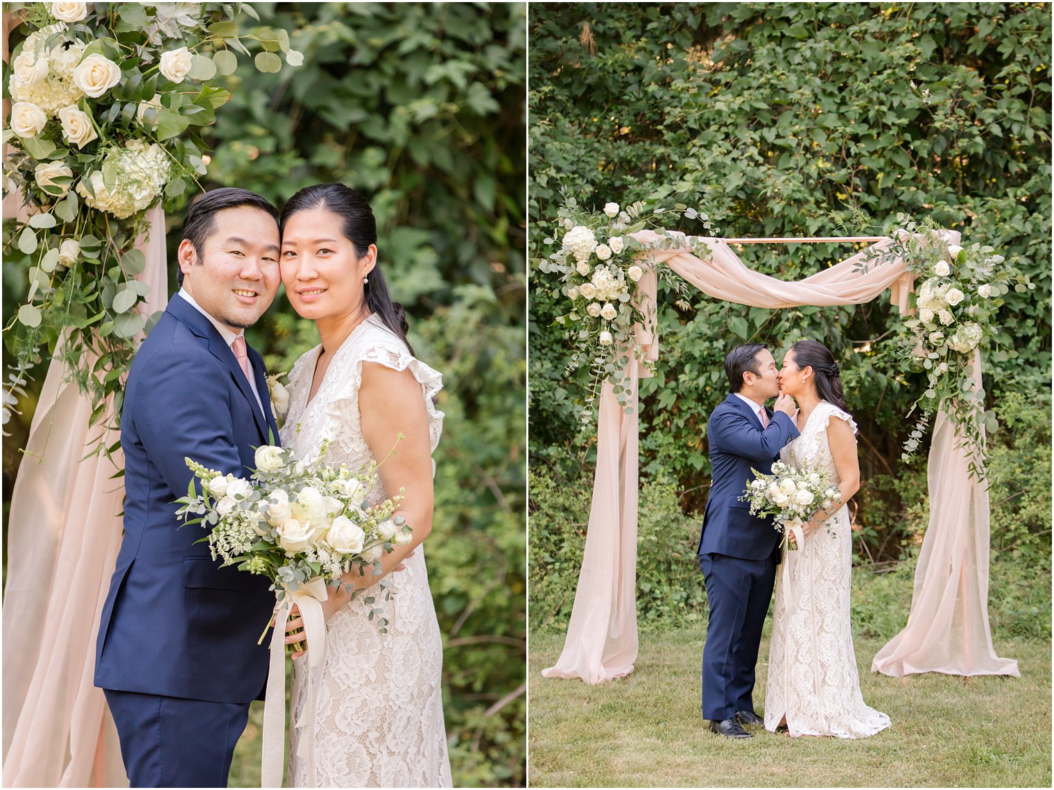 NJ Intimate Wedding with a Gorgeous Arch by Idalia Photography