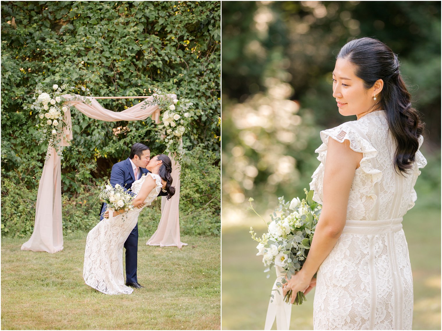 NJ Intimate Wedding with a Gorgeous Arch by Idalia Photography