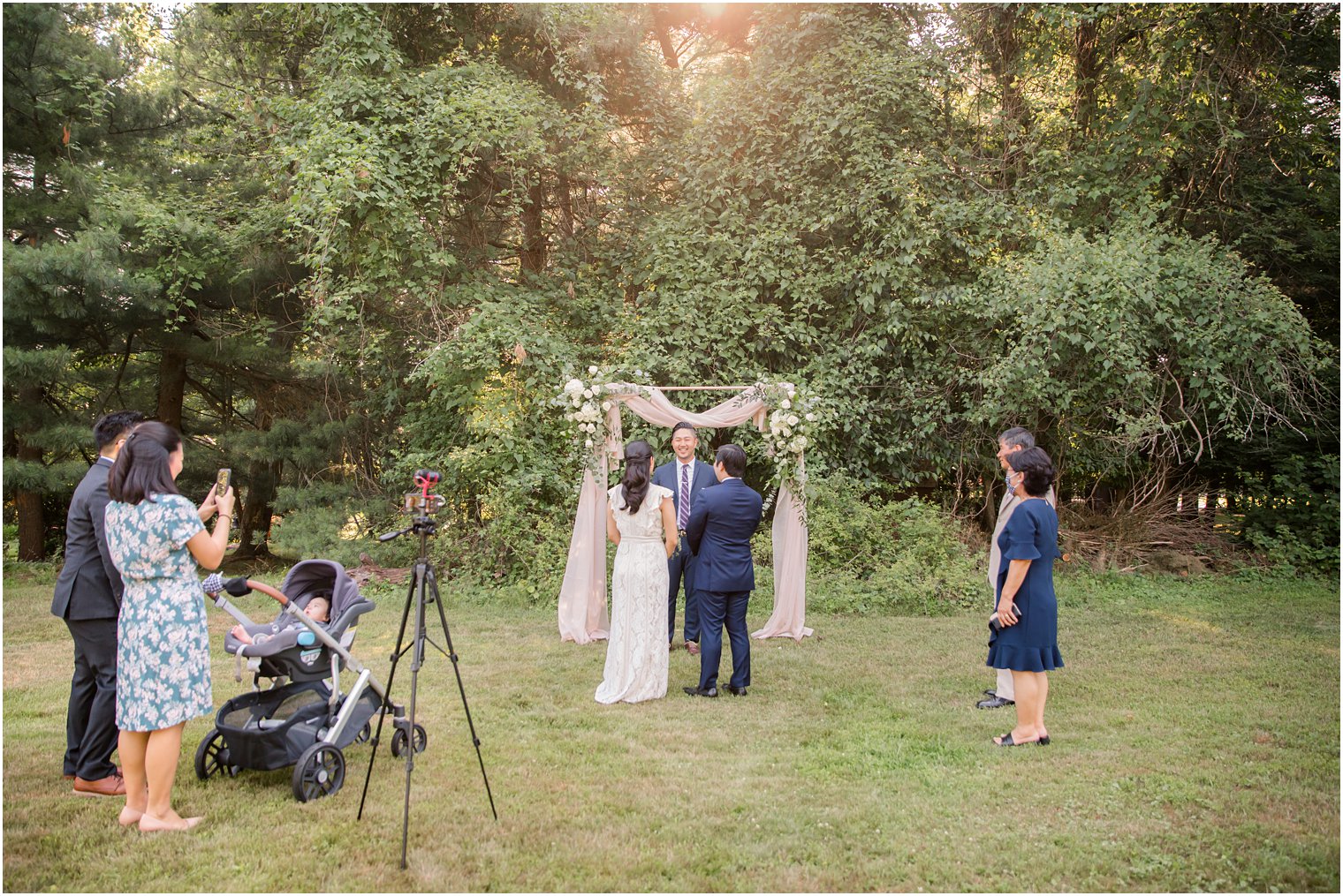 NJ Intimate Wedding with a Gorgeous Arch by Idalia Photography