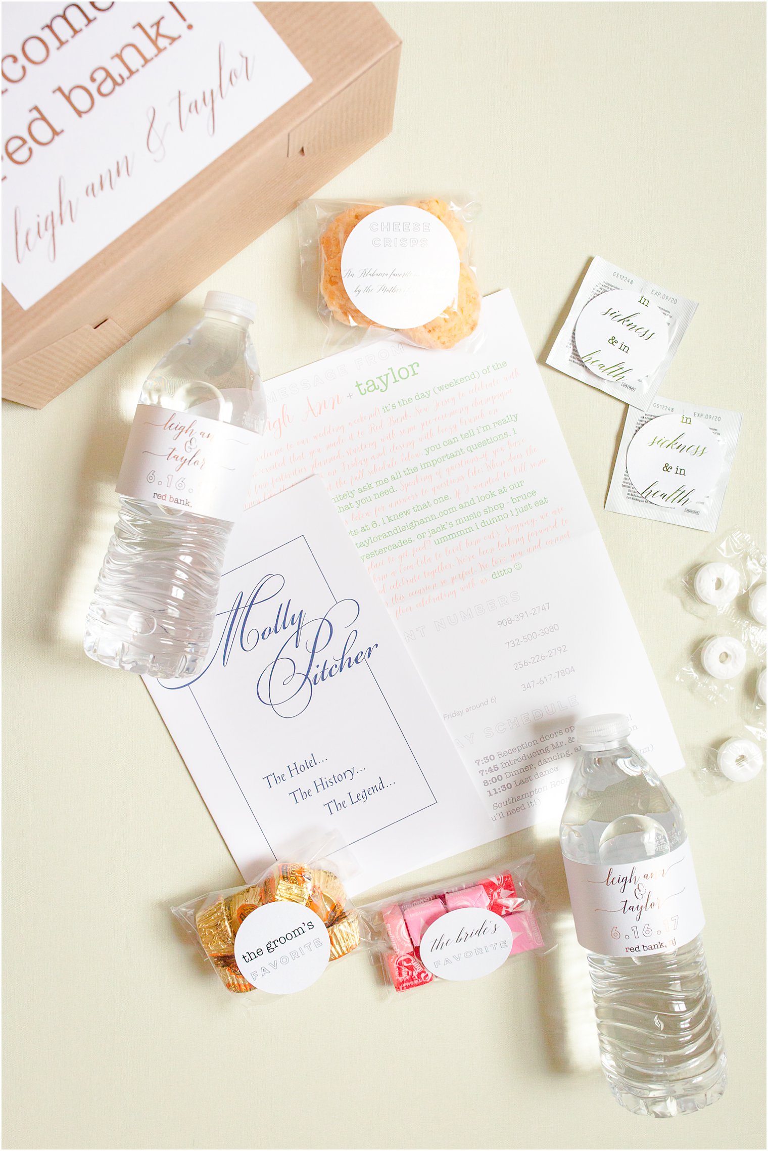 Wedding Welcome Bag Ideas - NJ Wedding Photographer