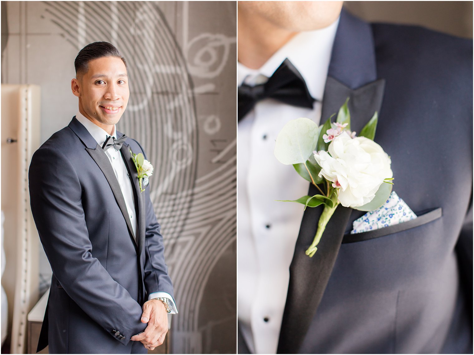 Groom's formal portrait