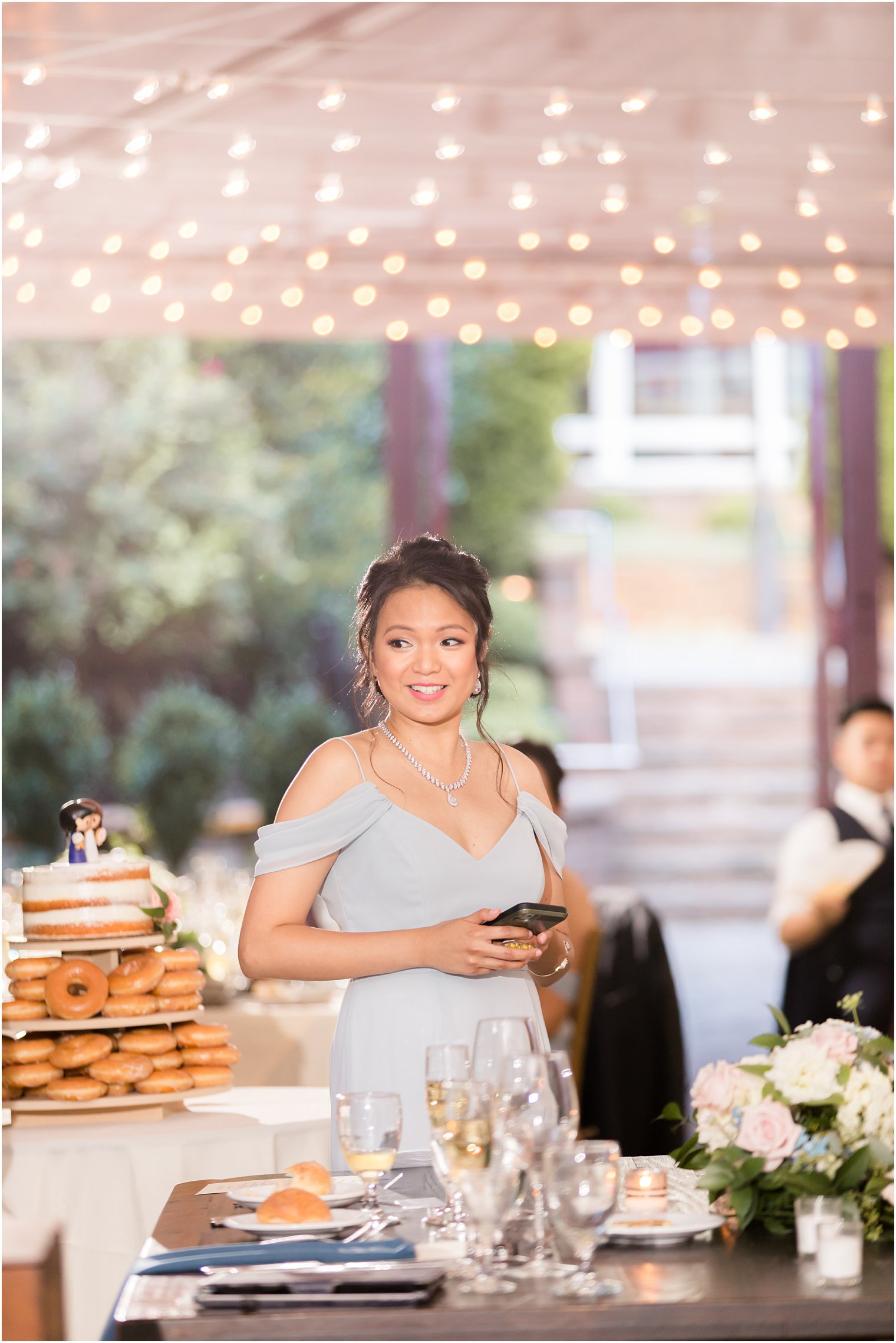 Outdoor tented reception at Stone House at Stirling Ridge