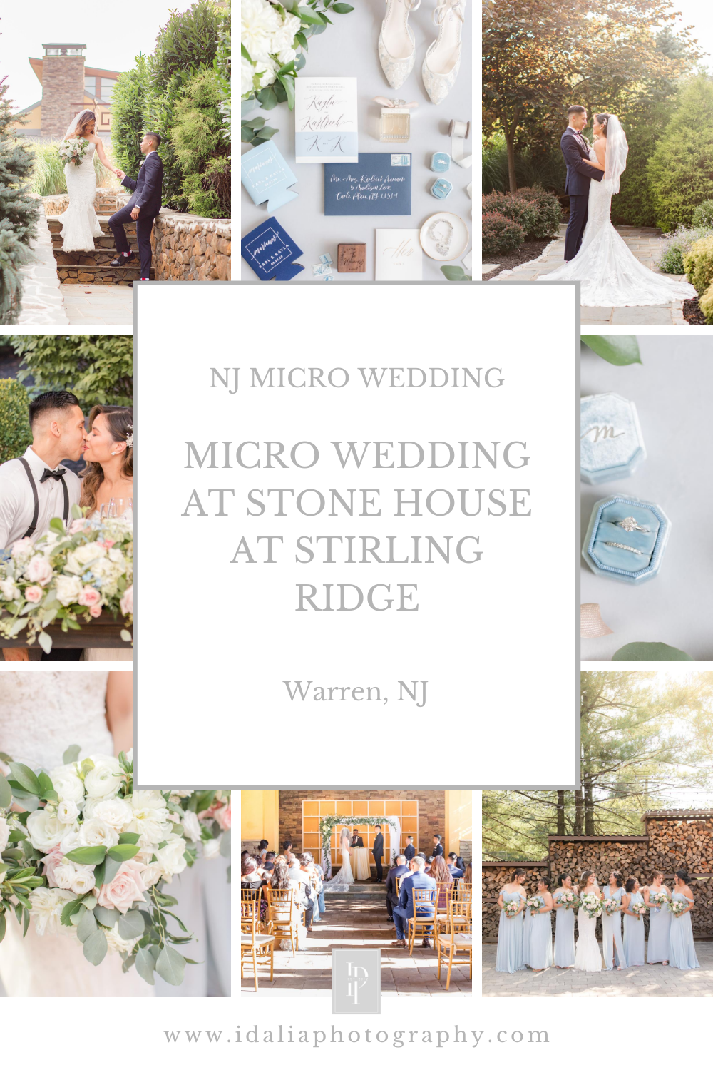 Micro wedding at Stone House at Stirling Ridge by NJ Wedding Photographers Idalia Photography