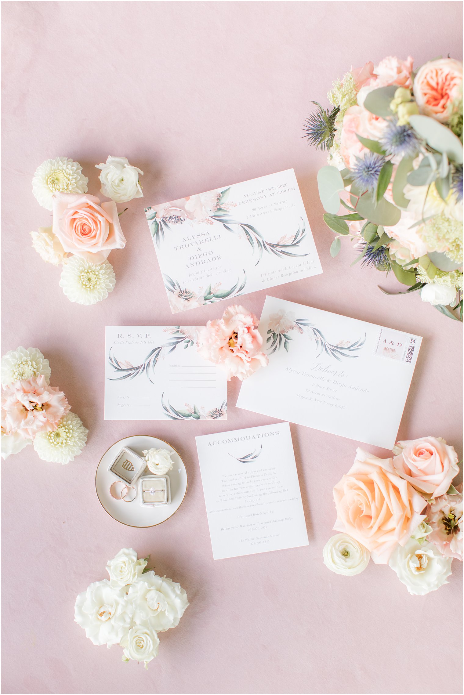 Wedding invitation by Minted | Jardiniere Fine Flowers