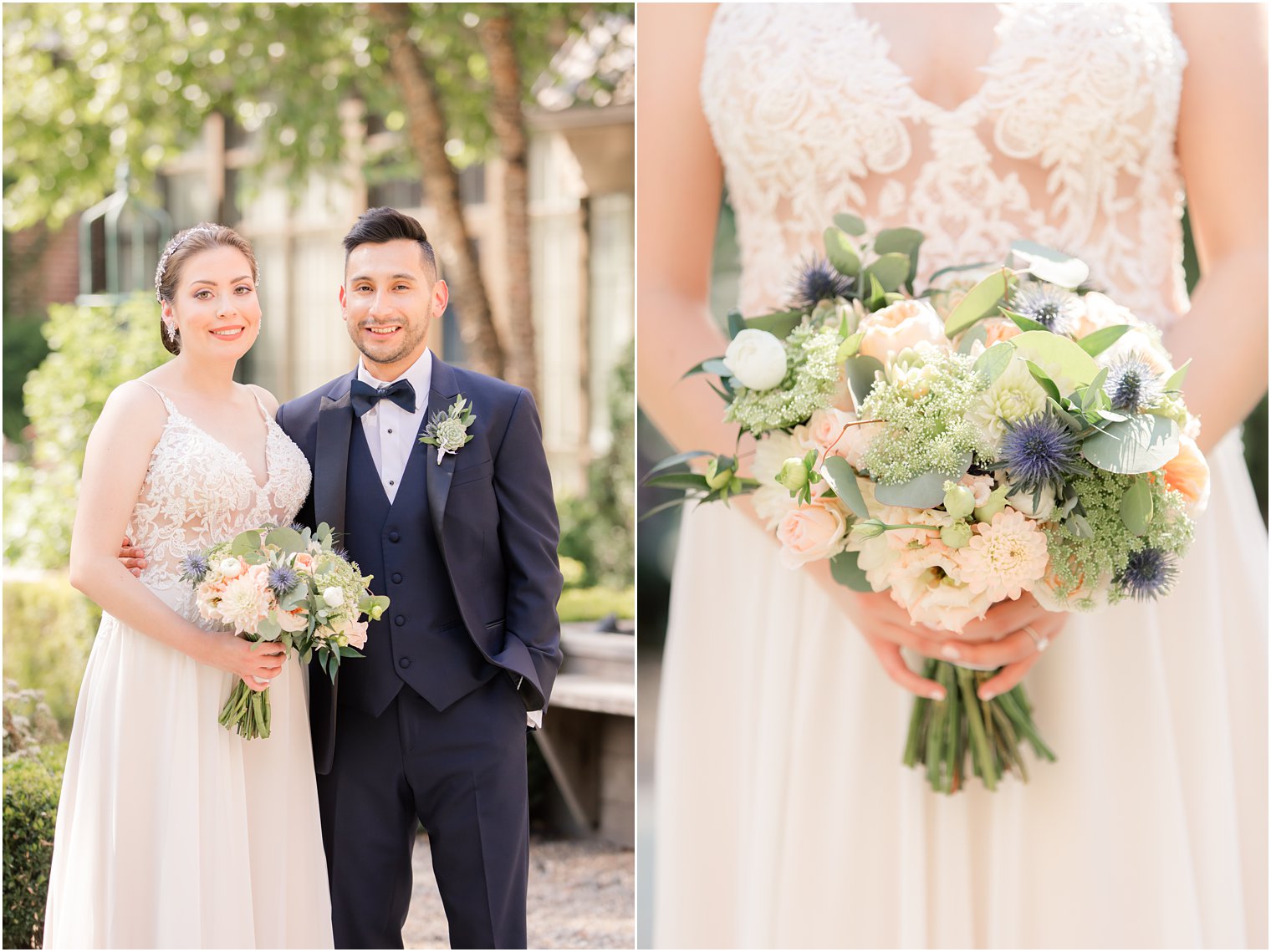 Bride and groom photos at Ninety Acres at Natirar wedding