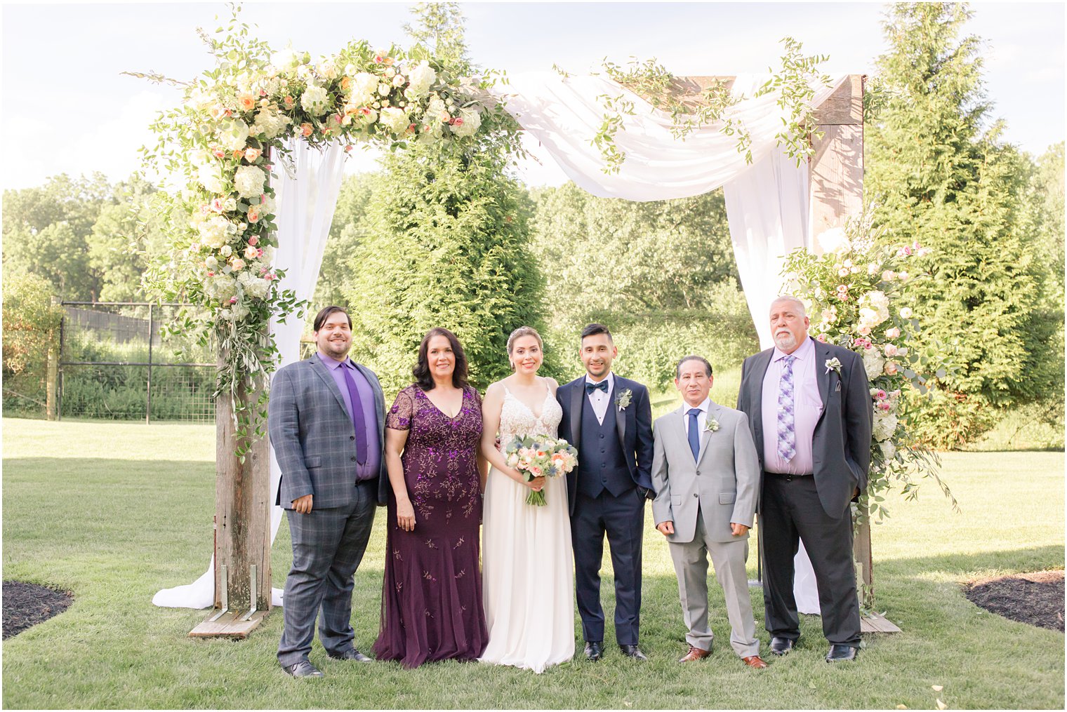 Family portrait at Ninety Acres at Natirar in Peapack NJ