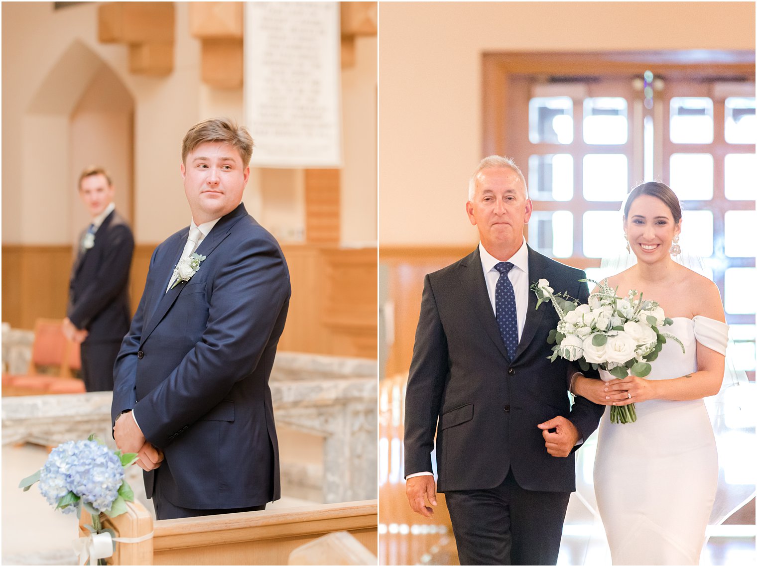 wedding ceremony at Our Lady of Mount Carmel in Ridgewood NJ