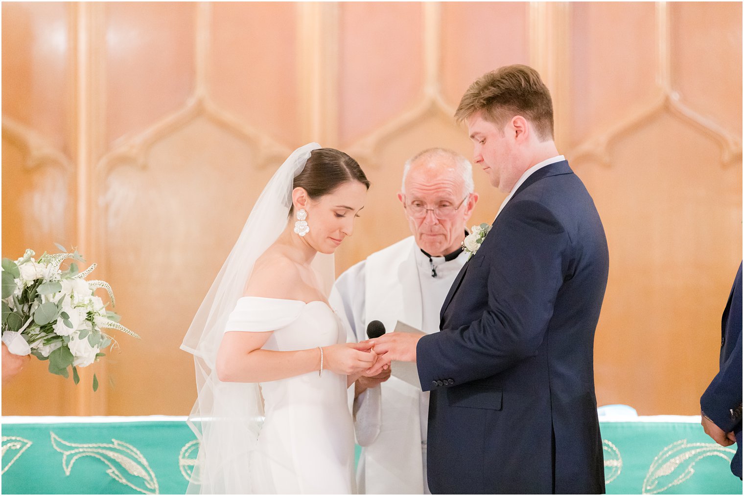 wedding ceremony at Our Lady of Mount Carmel in Ridgewood NJ