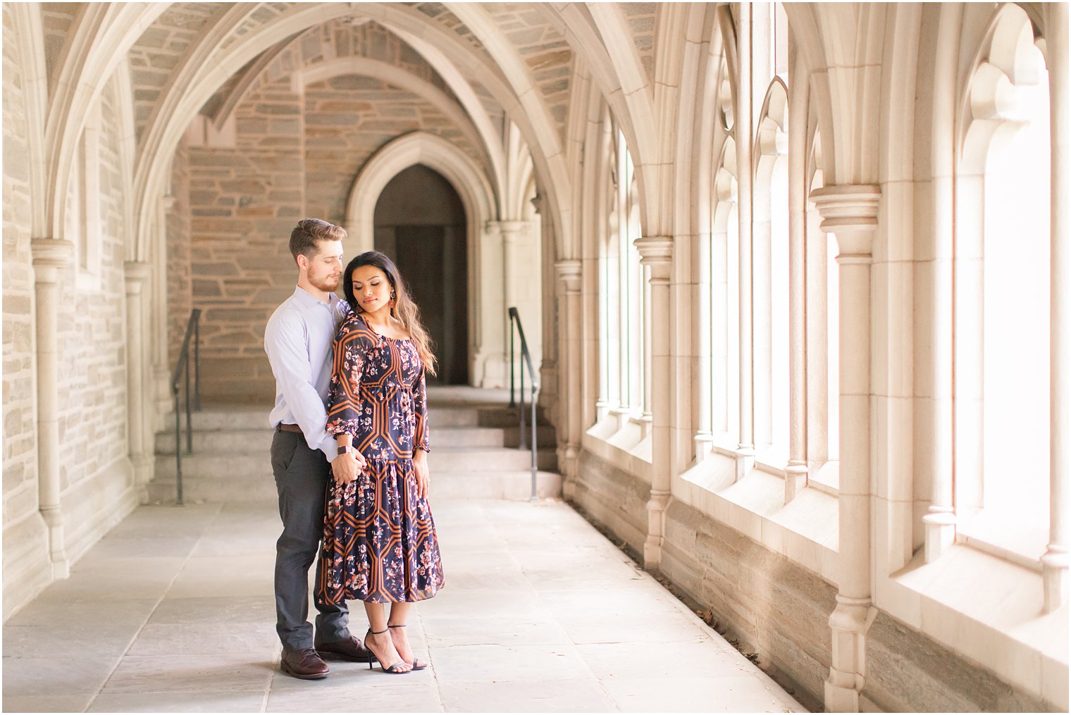 Engagement photos at Princeton University