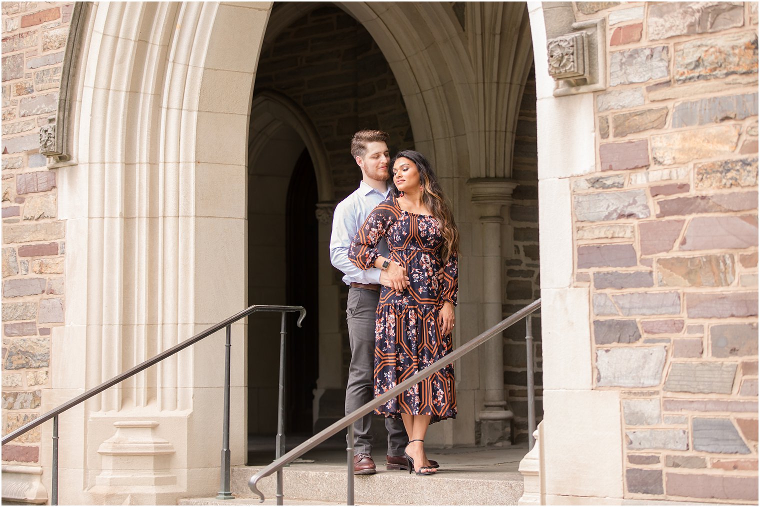 Timeless photo of engaged couple