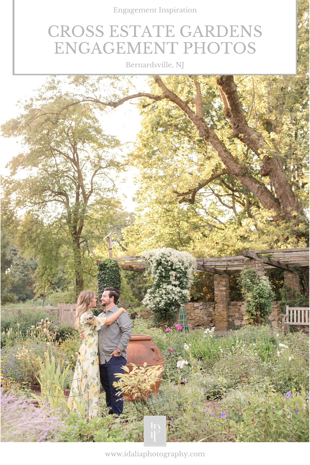 Cross Estate Gardens Engagement Session with Idalia Photography