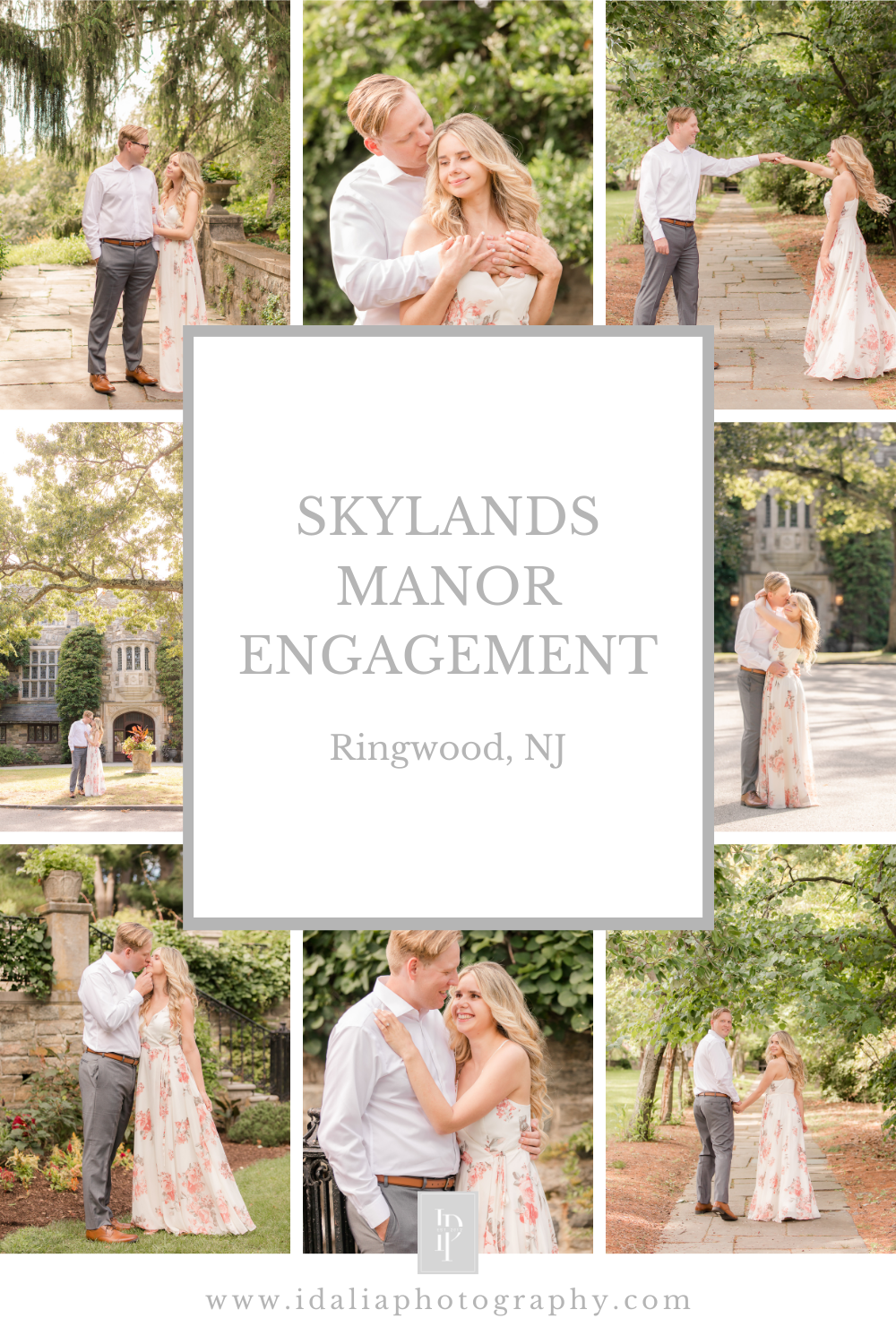 Skylands Manor engagement session with Idalia Photography