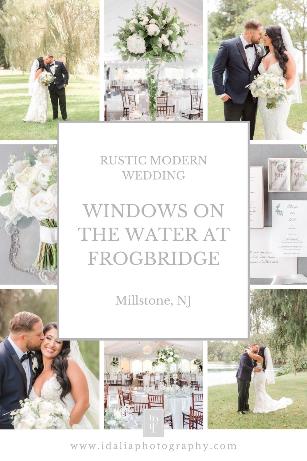 Windows on the Water at Frogbridge Rustic Modern Wedding