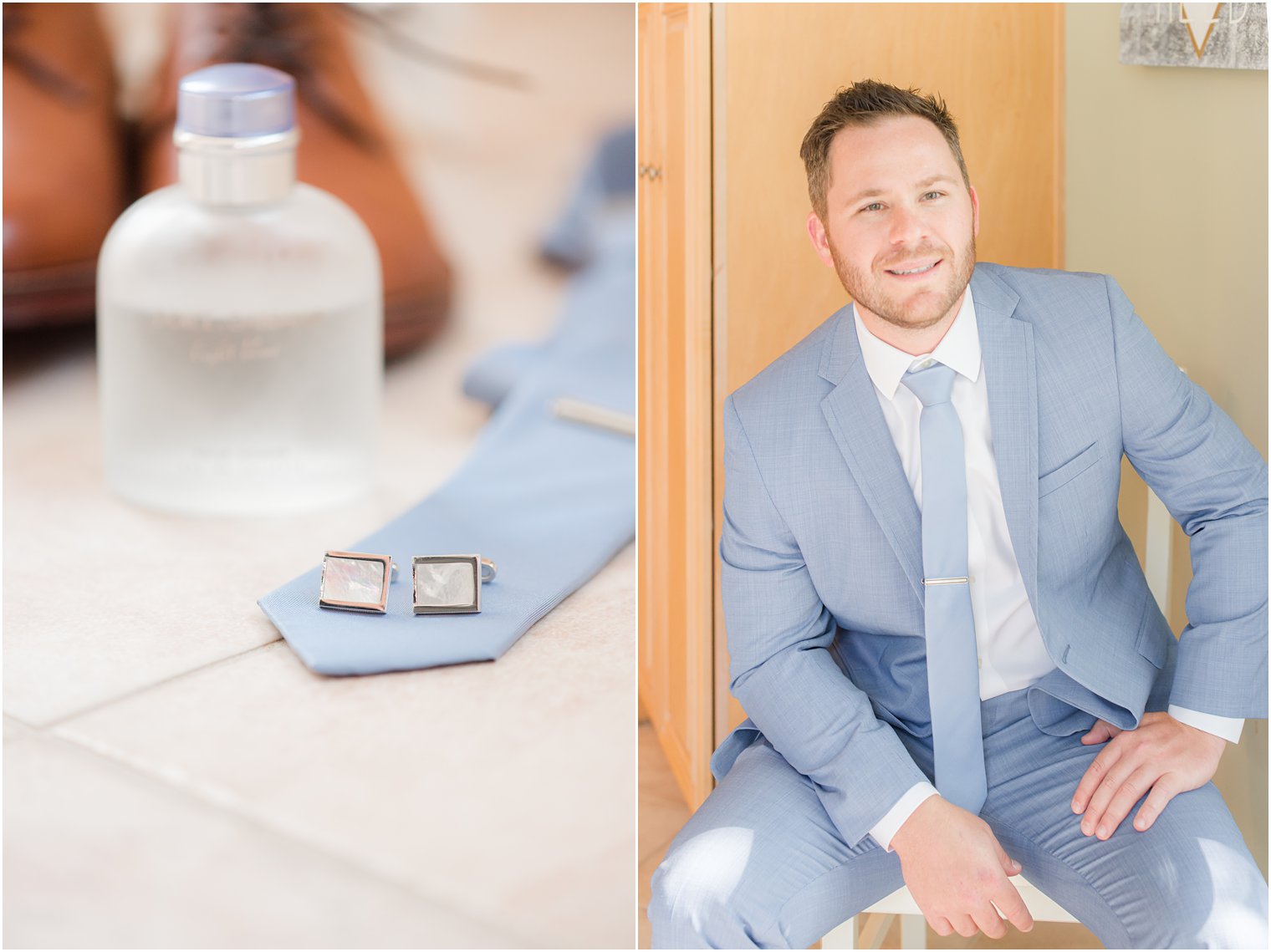 groom's details for Windows on the Water at Frogbridge wedding