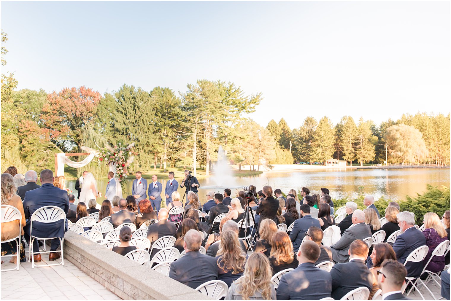 Windows on the Water at Frogbridge wedding ceremony in Millstone NJ